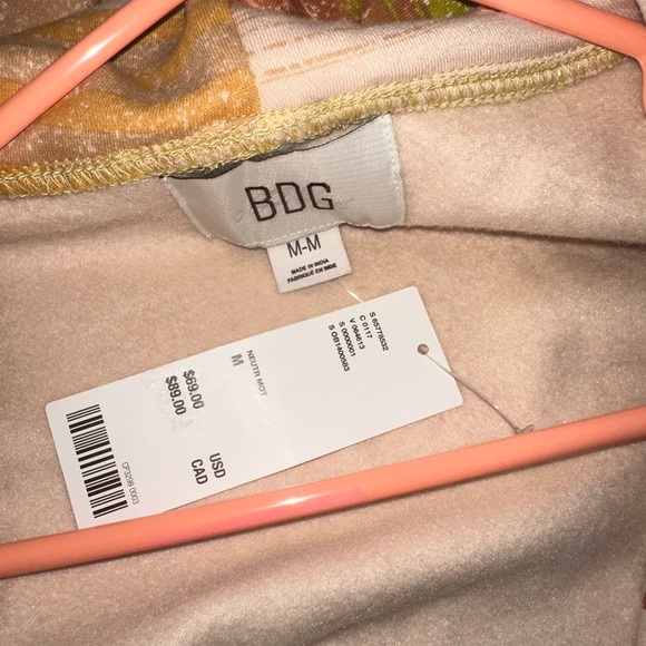 ☀️🧡💛🤎NWT URBAN OUTFITTERS DBG Open Front Jacket with pockets and hood - Picture 14 of 14